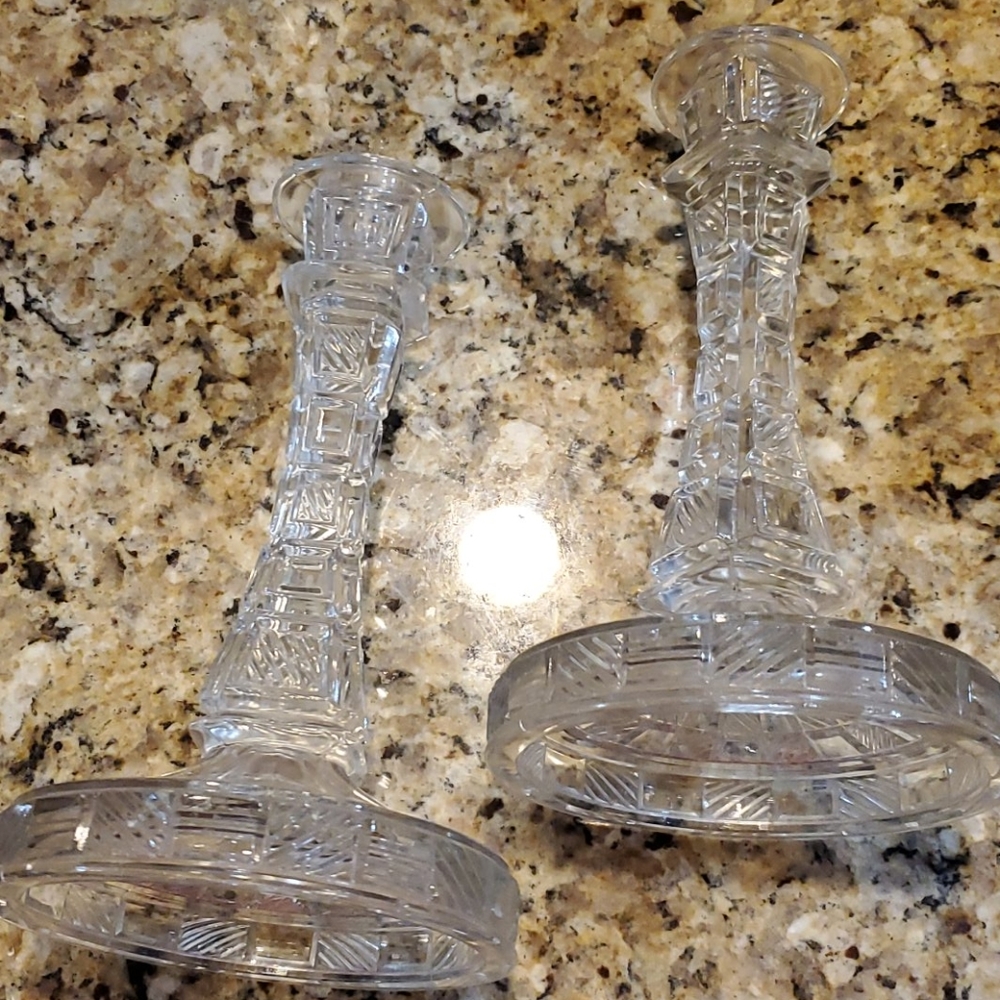 3/$15 Glass Candle Holders
